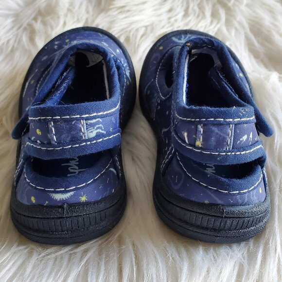 Oomphies Blue Boy's Splash Dinos Shoes SZ 5 - Picture 5 of 11